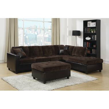 Chocolate brown online sectional